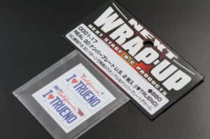 画像1: 【ネコポス対応】ラップアップ(WRAP-UP)/REAL 3DナンバープレートU.S. 2枚入(I LOVE TRUENO)