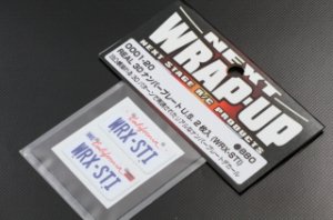 画像1: 【ネコポス対応】ラップアップ(WRAP-UP)/REAL 3DナンバープレートU.S. 2枚入(WRX-STi)