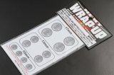 【ネコポス対応】ラップアップ(WRAP-UP)/REAL 3D ヘッドライトデカールセット丸目TYPE-A(17/13/10mm) マスキングシート付