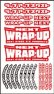 画像3: 【ネコポス対応】ラップアップ(WRAP-UP)/0039-01__0039-03/WRAP-UP NEXT ロゴ/ タイヤステッカー Type-A (3)