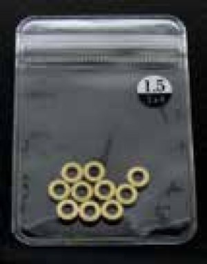 画像6: 【ネコポス対応】ラップアップ(WRAP-UP)/0040-01__0040-10/M3 BRASS シムワッシャー 10個入