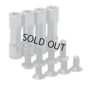 画像1: 【ネコポス対応】ラップアップ(WRAP-UP)/0695-FD_0696-FD_0697-FD/RDX サイドデッキ用ラウンドシェイプアルミポストセット(20mm/4pcs)