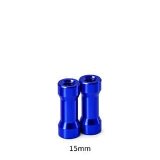 【ネコポス対応】TOPLINE(トップライン)/0873-FD/ラウンドシェイプアルミポスト 15mm (ブルー、2個入)