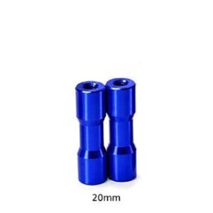画像1: 【ネコポス対応】TOPLINE(トップライン)/0874-FD/ラウンドシェイプアルミポスト 20mm (ブルー、2個入)