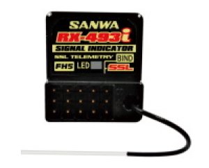 画像1: サンワ(SANWA)/107A41374B/RX-493i FH5-4ch インジケーター機能付 受信機