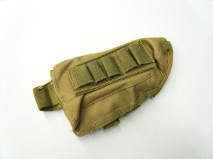 画像1: 【翌日お届け便】OPTION No.1(オプションNo.1)/GAP-001T/ライフルストックポーチ(タン)