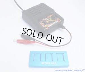 画像1: OPTION No.1(オプションNo.1)/NO-PS0002TB/ミニ四駆用モーターピットスタンド（タミヤブルー）＋パワーステーション