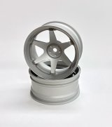 【ネコポス対応】OPTION No.1(オプションNo.1)/2410301-2/1/10 オンロードカー用アルミホイール26mm幅 （オフセット+6mm) 2ps
