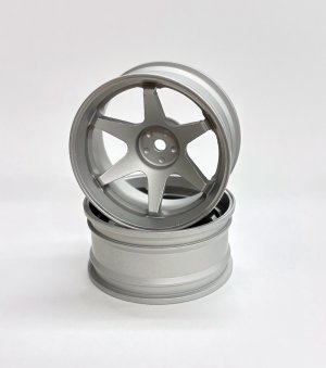 画像1: 【ネコポス対応】OPTION No.1(オプションNo.1)/2410301-2/1/10 オンロードカー用アルミホイール26mm幅 （オフセット+6mm) 2ps