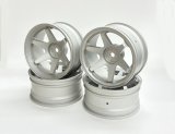 【ネコポス対応】OPTION No.1(オプションNo.1)/2410301-4/1/10 オンロードカー用アルミホイール26mm幅 （オフセット+6mm) 4ps