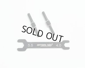 画像1: 【ネコポス対応】OPTION No.1(オプションNo.1)/PR-005/アルミターンバックル・M3*26mm 2個入(レンチ付）