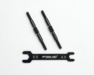 画像1: 【ネコポス対応】OPTION No.1(オプションNo.1)/PR-012/アルミターンバックル・M3*44mm 2個入(レンチ付）