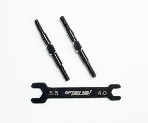 画像1: 【ネコポス対応】OPTION No.1(オプションNo.1)/PR-011/アルミターンバックル・M3*41mm 2個入(レンチ付）