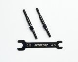 【ネコポス対応】OPTION No.1(オプションNo.1)/PR-010/アルミターンバックル・M3*38mm 2個入(レンチ付）