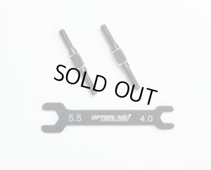 画像1: 【ネコポス対応】OPTION No.1(オプションNo.1)/PR-007/アルミターンバックル・M3*30mm 2個入(レンチ付）