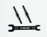 【ネコポス対応】OPTION No.1(オプションNo.1)/PR-008/アルミターンバックル・M3*32mm 2個入(レンチ付）