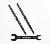 【ネコポス対応】OPTION No.1(オプションNo.1)/PR-015/アルミターンバックル・M3*65mm 2個入(レンチ付）