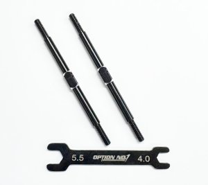 画像1: 【ネコポス対応】OPTION No.1(オプションNo.1)/PR-015/アルミターンバックル・M3*65mm 2個入(レンチ付）