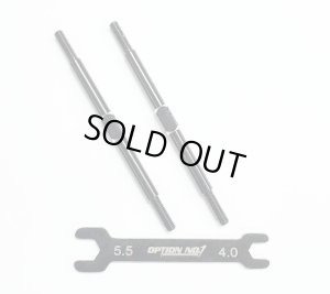 画像1: 【ネコポス対応】OPTION No.1(オプションNo.1)/PR-015/アルミターンバックル・M3*65mm 2個入(レンチ付）