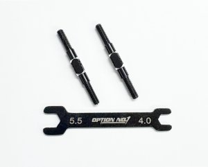 画像1: 【ネコポス対応】OPTION No.1(オプションNo.1)/PR-009/アルミターンバックル・M3*35mm 2個入(レンチ付）