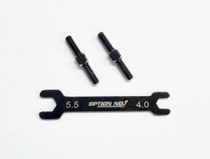 画像1: 【ネコポス対応】OPTION No.1(オプションNo.1)/PR-004/アルミターンバックル・M3*23mm 2個入(レンチ付）