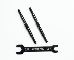 画像1: 【ネコポス対応】OPTION No.1(オプションNo.1)/PR-014/アルミターンバックル・M3*50mm 2個入(レンチ付）