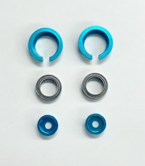 画像1: OPTION No.1(オプションNo.1)/CU-004/アルミスプリングリテーナー（ボールベアリング仕様）スプリング内径：約12.8-約13.5ｍｍ