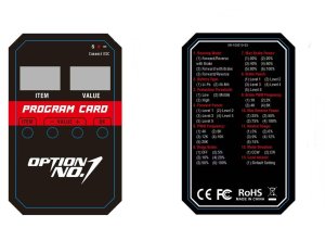 画像1: 【翌日お届け便】OPTION No.1(オプションNo.1)/BLE-PC/サプライズ・ブラシレスESC用プログラムカード