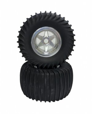 画像1: OPTION No.1(オプションNo.1)/NO-171/デザートタイヤ＆6スポークホイール2本入（GF01、WR02リヤ用）