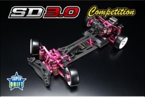 画像1: (数量限定特価)YOKOMO(ヨコモ)/SDR-030/スーパードリフト　SD3.0　コンペティションキット(ピンク)　(未組立)