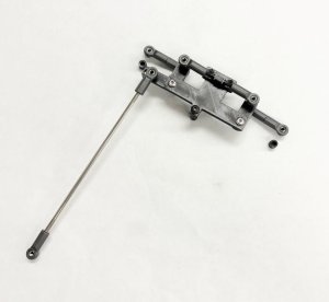 画像2: 【ネコポス対応】OPTION No.1(オプションNo.1)/OP1-011/OP-1工房/TT-02フロントミッドモーター用ステアリングコンバージョンセット