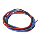 【ネコポス対応】EAGLE(イーグル)/2263U/シリコン銀コードセット・18G[ゲ-ジ](赤、黒、青 各60cm)