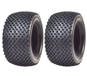 画像1: OPTION No.1(オプションNo.1)/2410306S/バギー用2WD&4WDリヤタイヤ60/35(マイクロブロック/ソフトコンパウンド)