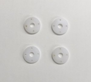 画像1: OPTION No.1(オプションNo.1)/2410313/デルリン削り出しダンパーピストン (4穴/4個入)タミヤアルミダンパーセット用/直径9.9mm