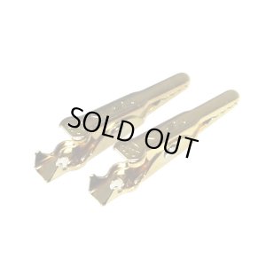 画像3: 【ネコポス対応】EAGLE(イーグル)/2611U-27/アリゲータークリップS(2.7cm)・ゴールド(赤黒1ペア)