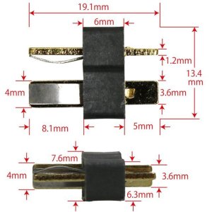 画像2: 【ネコポス対応】EAGLE(イーグル)/2709LP-BK__2709LP-Y/トップレーシング 2Pコネクター (オス1pcs.メス1pcs.)