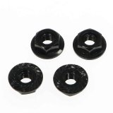 【ネコポス対応】EAGLE(イーグル)/3028U3-BK__3028U3-SI/軽量アルミ フランジ4mmロックナット(菊座フランジ)4個