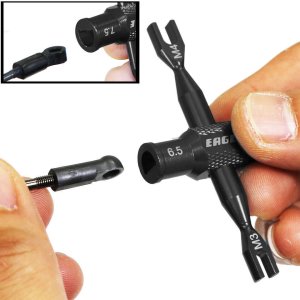 画像3: 【ネコポス対応】EAGLE(イーグル)/3723V2-U3-BK_BL_GU_LBL_PU_RE/SP デュアル・ターンバックルレンチ(3mm/4mm)ボールエンドワインダー付