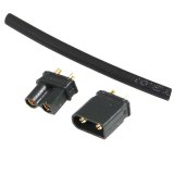 【ネコポス対応】EAGLE(イーグル)/3927-30U2-BK/XT-30コネクター(オス1pcs.メス1pcs.)[BK]