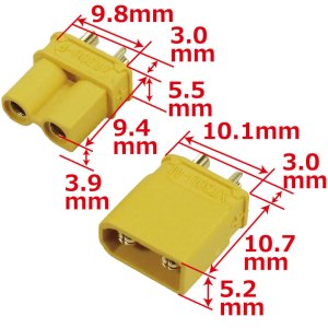 画像2: 【ネコポス対応】EAGLE(イーグル)/3927-30U/XT-30コネクター(オス1pcs.メス1pcs.)