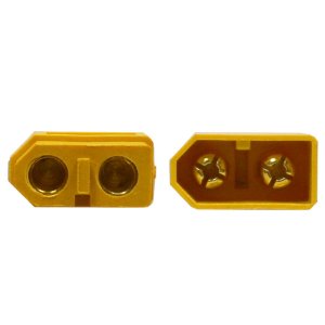画像2: 【ネコポス対応】EAGLE(イーグル)/3927-60U-14W-S/XT-60コネクター14AWG10cm付(オス1pcs.メス1pcs.) AMASS