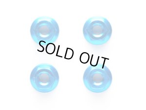 画像1: 【ネコポス対応】タミヤ(TAMIYA)/42143/【TRF】4mmアルミセレーションホイールナット(ブルー・4個)