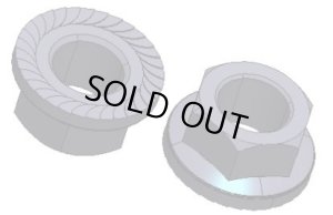 画像1: 【ネコポス対応】タミヤ(TAMIYA)/42282/【TRF】4mmセレーションホイールナット(ブラック・8個)