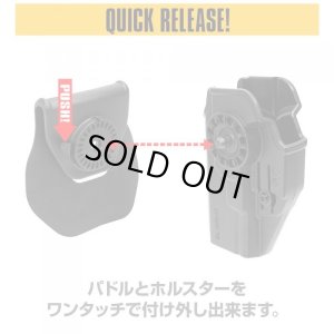 画像8: LayLax(ライラクス)/4571443167934/グロック対応 CQCホルスター(右用/ブラック)