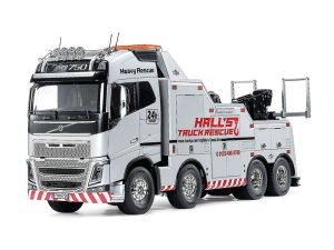 画像1: タミヤ(TAMIYA)/47528/1/14RC ボルボ FH16 750 8×4レッカートラック(シルバーエディション)(未組立)