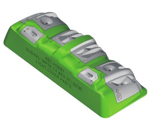 画像1: ABC HOBBY(ABCホビー)/66750/スバル・インプレッサ (GC8)用ライトカバー (未組立/未塗装)