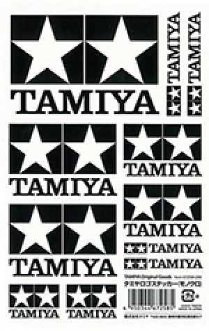 画像1: 【ネコポス対応】タミヤ(TAMIYA)/67258/TAMIYA（タミヤ）ロゴステッカー　モノクロ