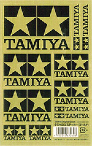 画像1: 【ネコポス対応】タミヤ(TAMIYA)/67260/TAMIYA（タミヤ）ロゴステッカー　ゴールド