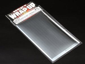 画像1: 【ネコポス対応】ラップアップ(WRAP-UP)/REAL 3Dグリルデカール シルバー 130x75mm(ライン/太目）