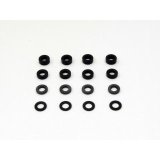 【ネコポス対応】RC-ART/ART2231/(0.5mm 1mm 1.5mm 2mm)各4個入 内径2.6mmデルリンスペーサー 黒色